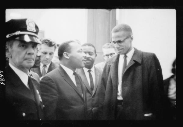 Martin Luther King et Malcolm X