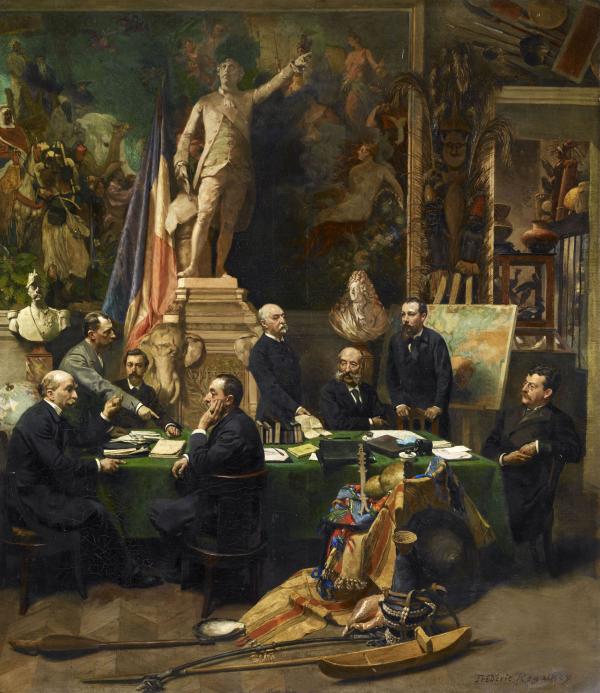 Jules Ferry recevant les délégués des Colonies