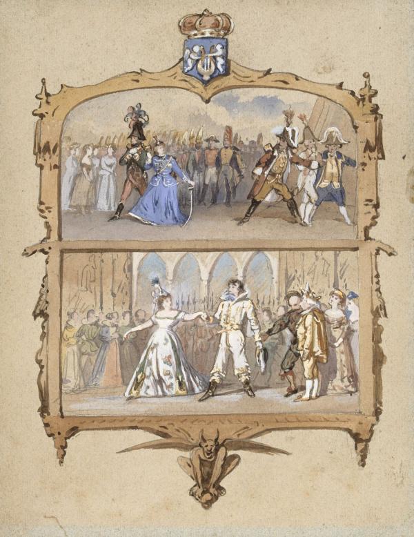 Scènes de <i>La Grande duchesse de Gerolstein</i> et de <i>Barbe-bleue</i>