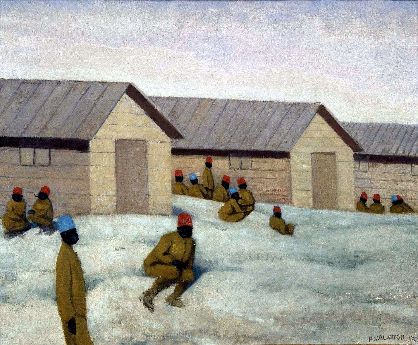 Soldats sénégalais au camp de Mailly. Félix Vallotton (1865-1925)
