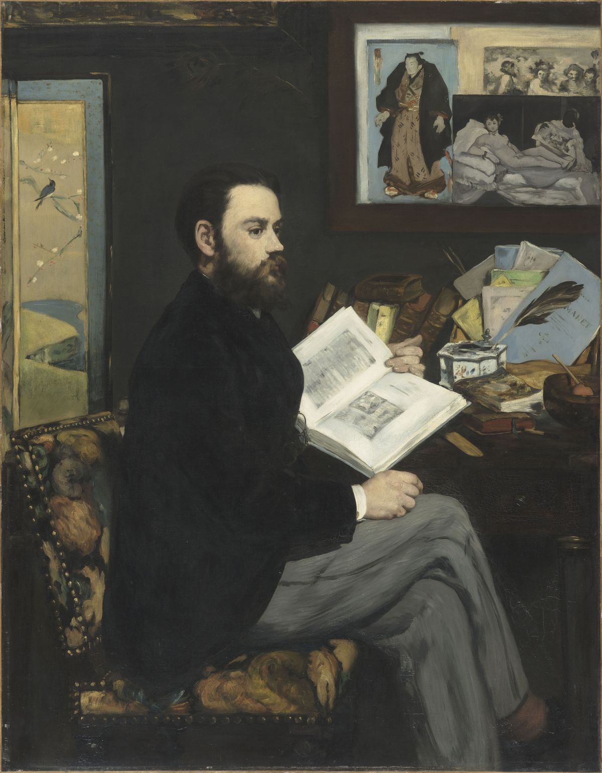  Portrait d'Emile Zola. Edouard MANET (1832 - 1883)