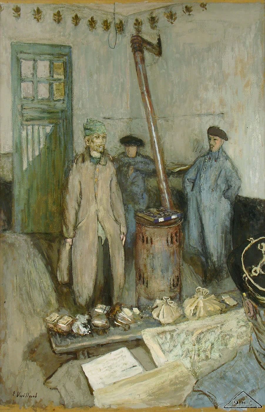  L'interrogatoire du prisonnier. Édouard VUILLARD (1868 - 1940)