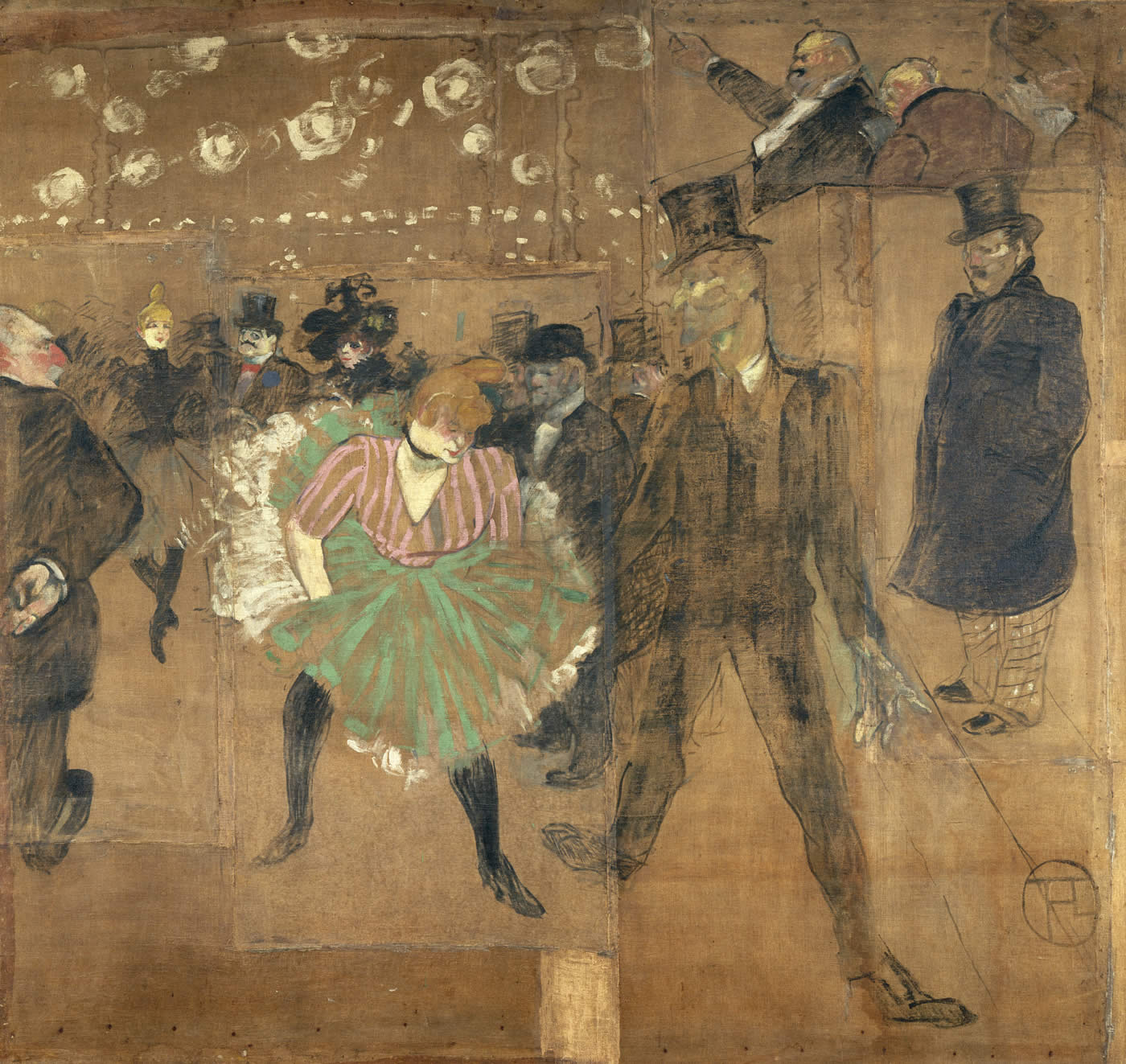 La danse au Moulin Rouge. TOULOUSE-LAUTREC de Henri (1864 - 1901)
