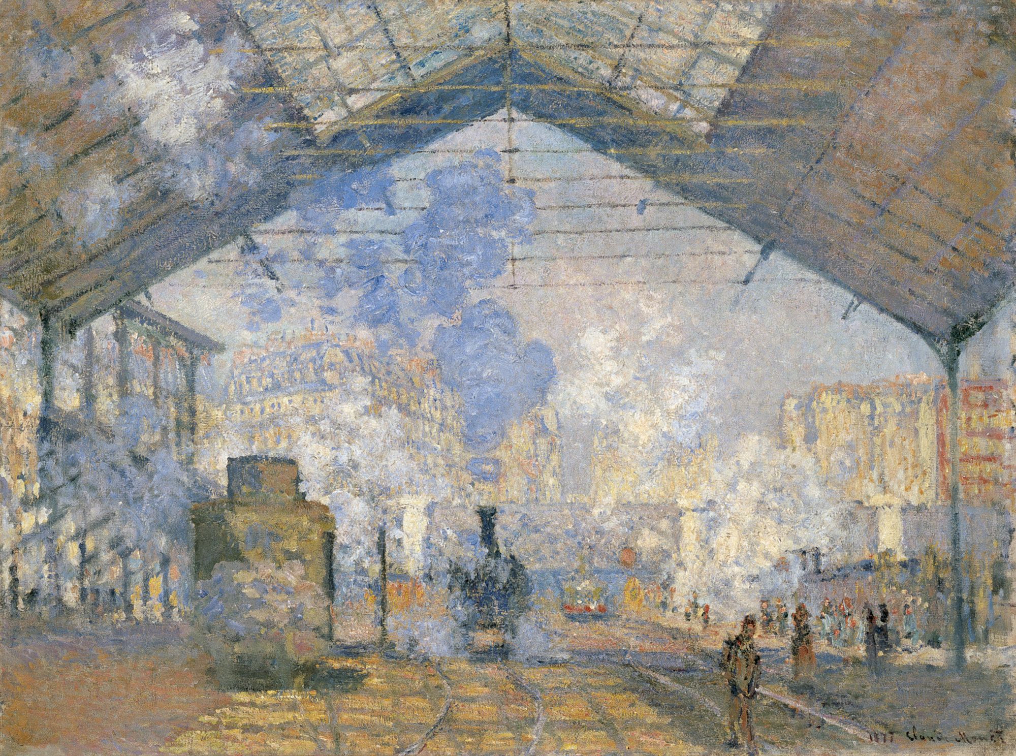 La gare Saint-Lazare, Monet La gare Saint-Lazare, Monet
