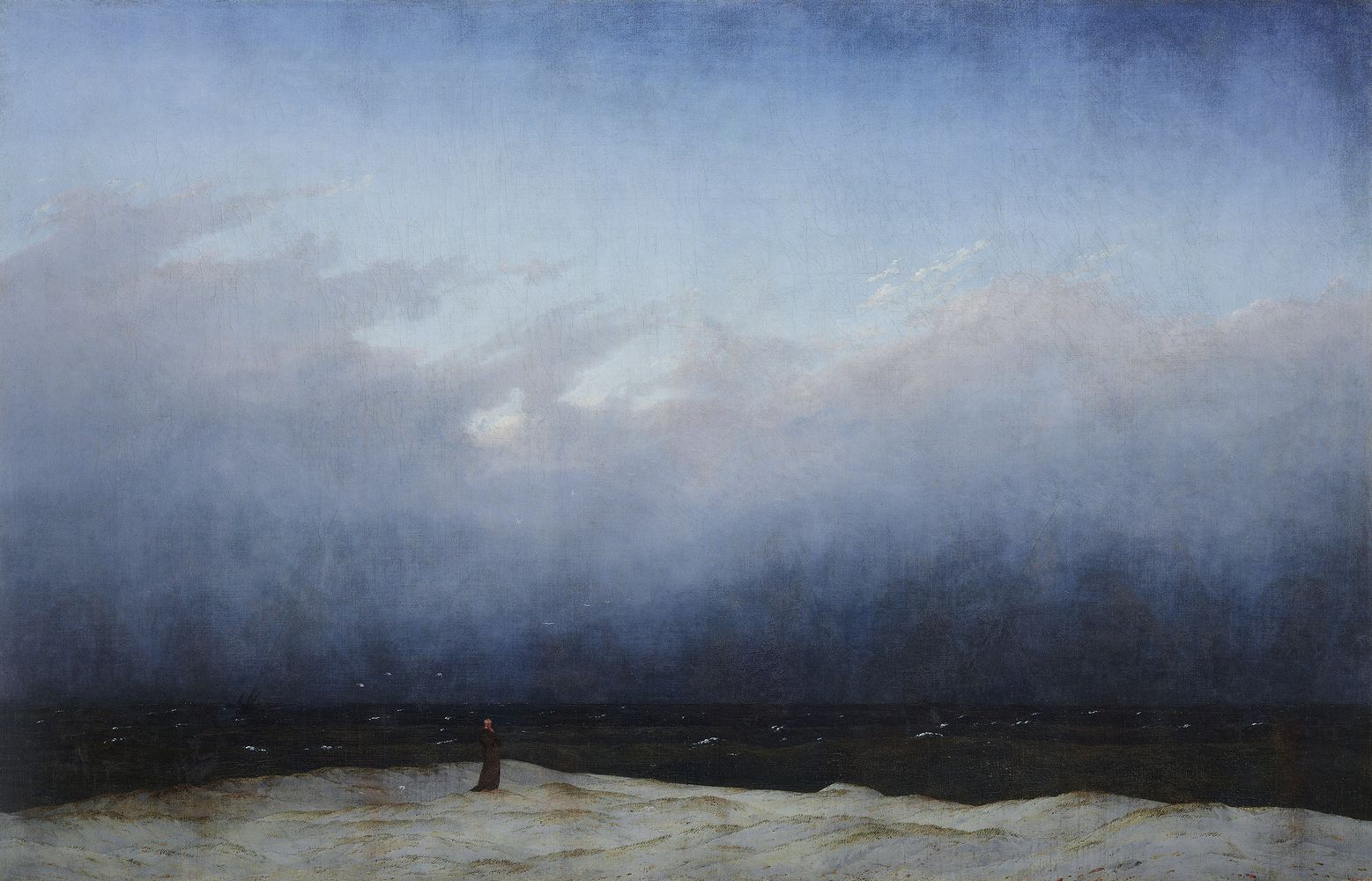 Moine au bord de la mer. Caspar David Friedrich (1774-1840)
