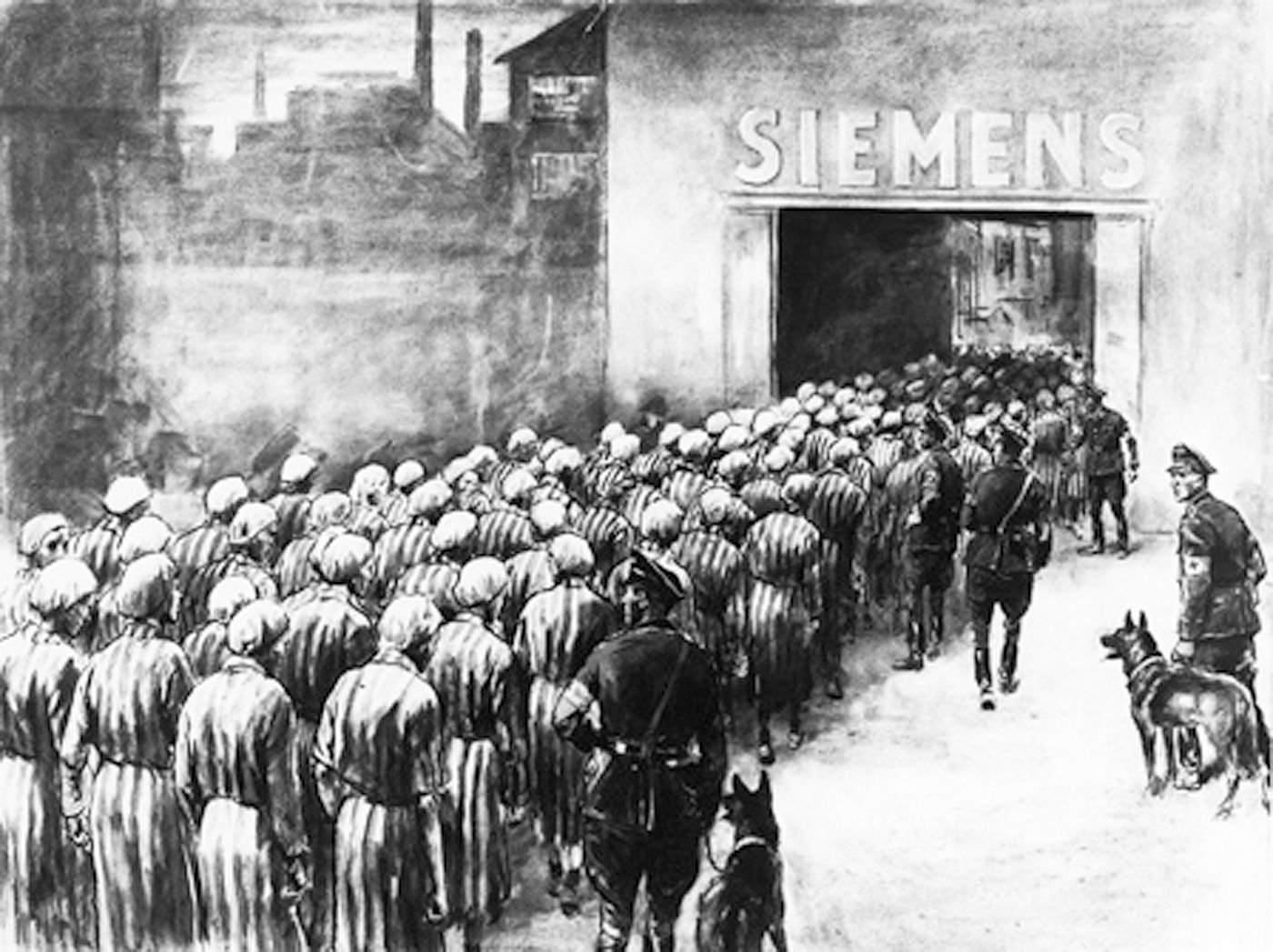 Les déportés contraints au travail chez Siemens. Les déportés contraints au travail chez Siemens.