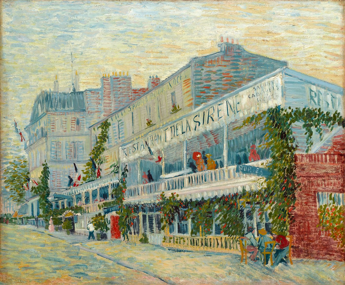 Le restaurant de la Sirène à Asnières. VAN GOGH Vincent (1853 - 1890)